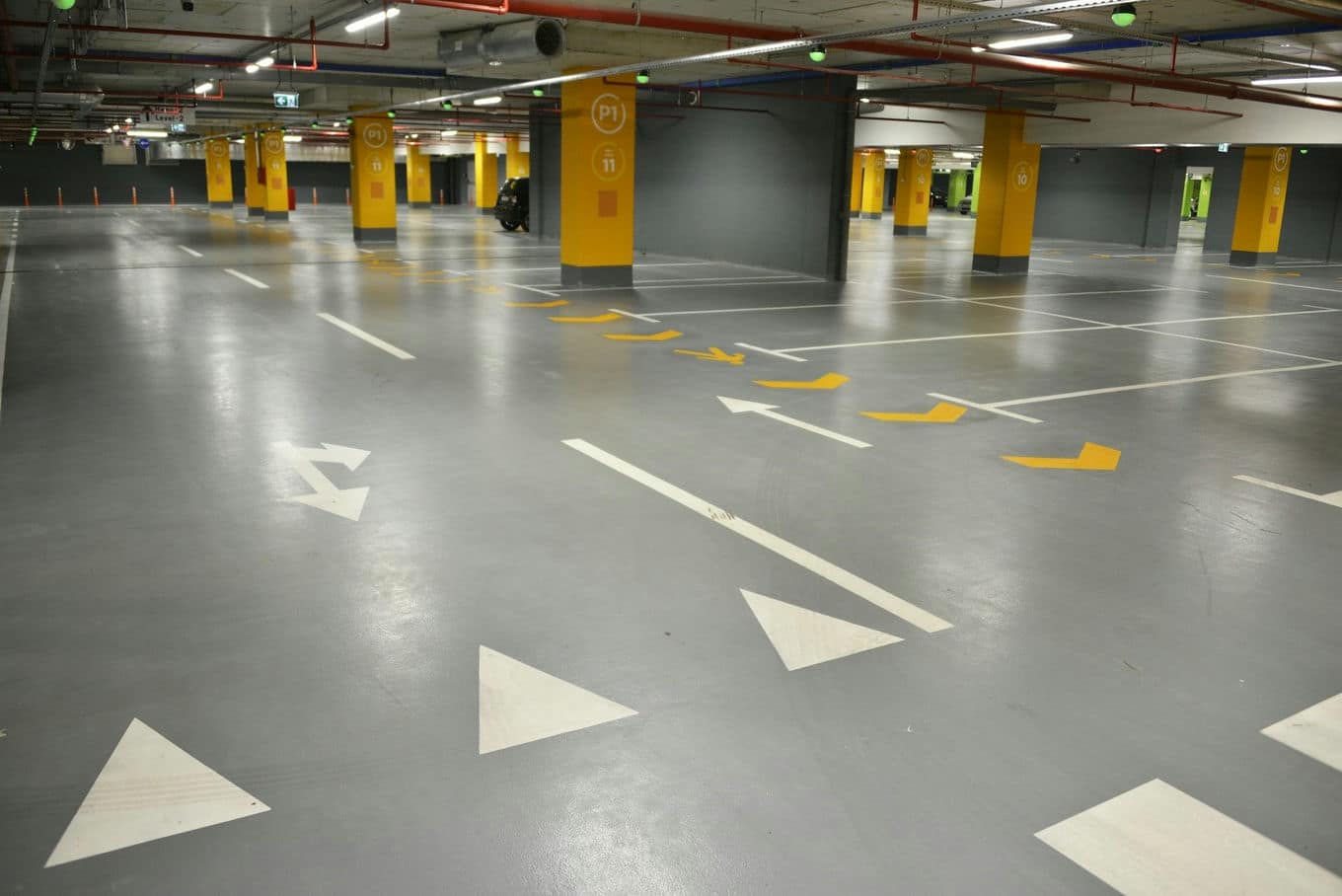 Poziome oznaczenia parkingów